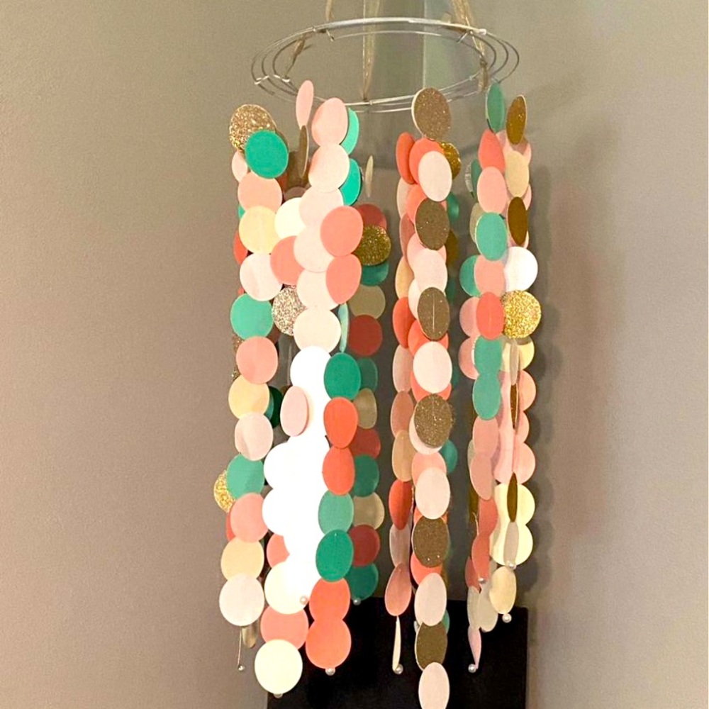 Homemade mobile for girls room